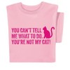 Collections Etc You're Not My Cat Novelty Short Sleeve Graphic T-Shirt Medium Gender Neutral light pink - 4 of 4