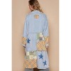 Women's Patterned Long Jacket - POL - 2 of 3