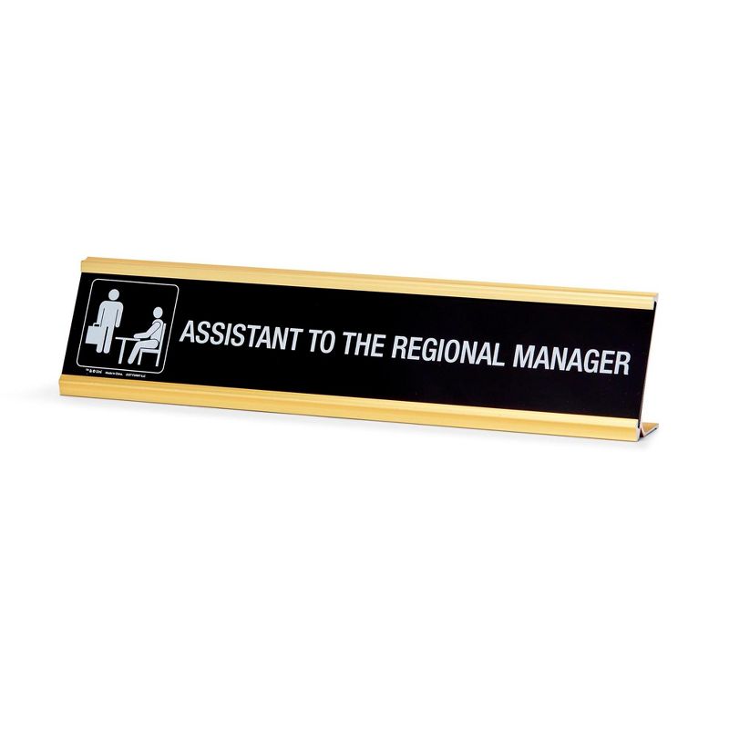 Just Funky The Office Assistant To The Regional Manager Desk Plate | Measures 10 x 2 Inches, 4 of 7