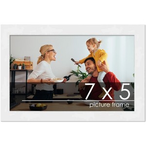PosterPalooza | 7x5 Wood Frame with UV Acrylic, 6 Finishes: Black, White, Bronze, Silver, Wood, Mahogany - 1 of 4