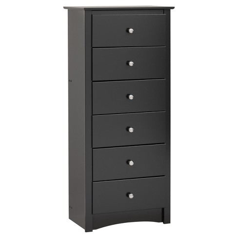 Prepac Yaletown 5 Drawer Lingerie Chest in Black, 1 - Kroger