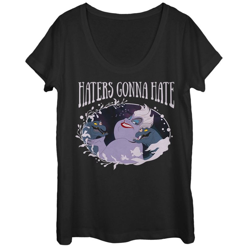 Women's The Little Mermaid Ursula Haters Gonna Hate Scoop Neck, 1 of 4