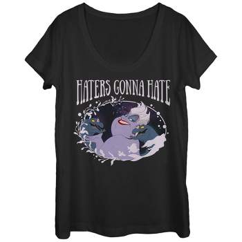 Women's The Little Mermaid Ursula Haters Gonna Hate Scoop Neck