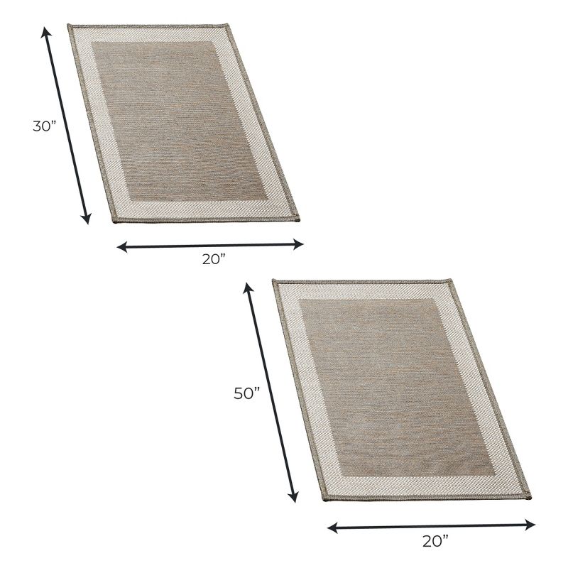 Great Bay Home Machine Washable 2 Pack Accent Rug for Entryway (20" x 30" & 20" x 50"), 4 of 6