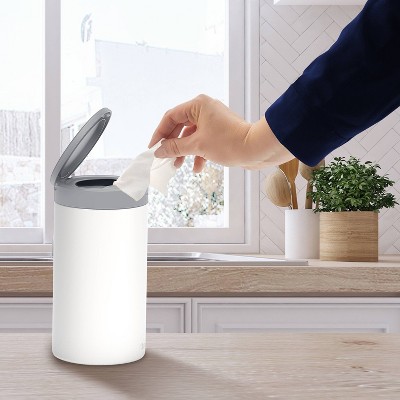 Tovolo Spectrum Disinfecting Wipe Canister White: Stainless Steel Kitchen Storage Organizer, 11.75" Height, 7.25" Width — фото 3