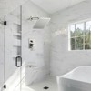 Cobbe Rainfall Shower Faucet Kit with 8-Inch Square Shower Head and Tub Spout, Wall Mount Shower Kit with Valve Brushed Nickel - 2 of 4