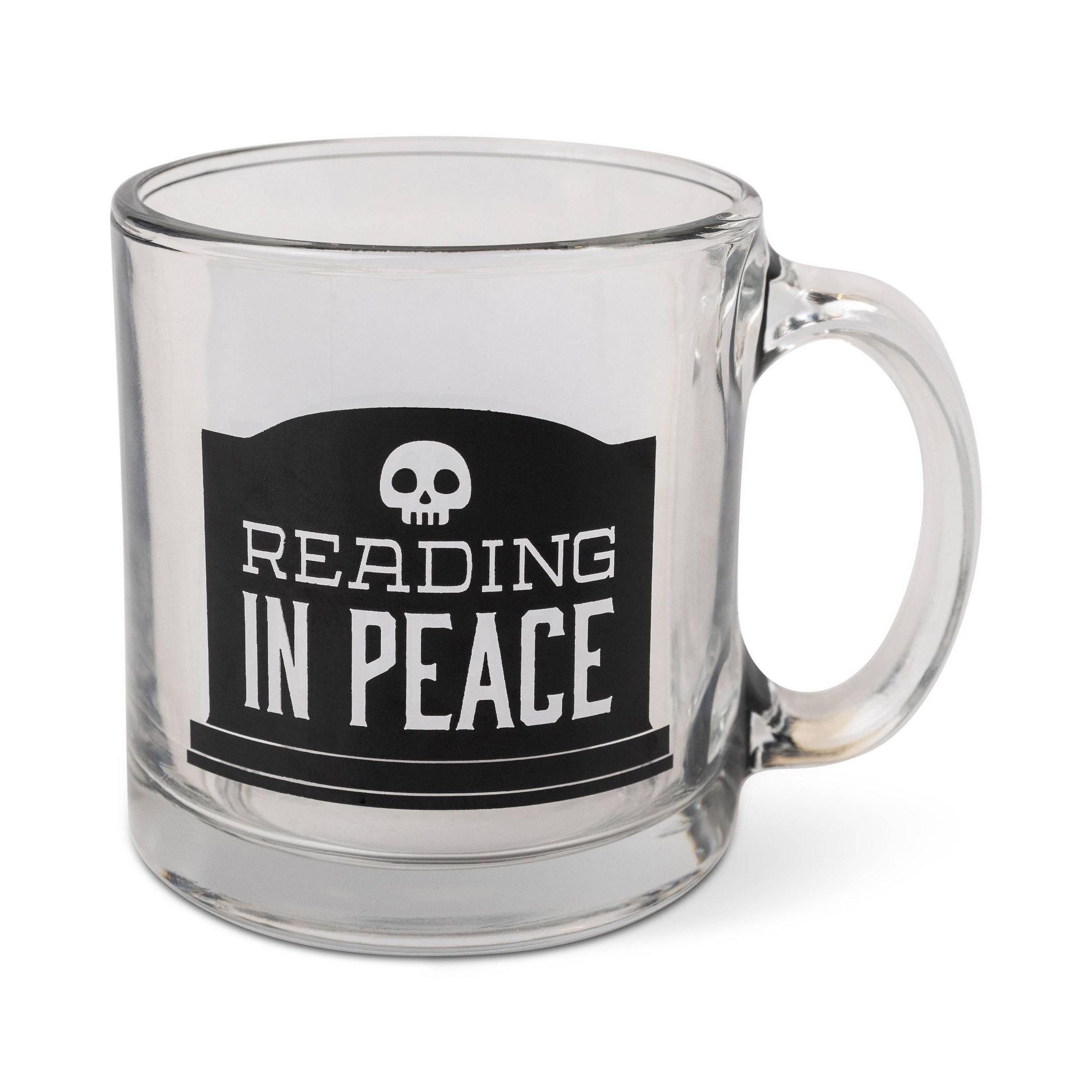 Glass Mug 13oz - (RIP) Read in Peace