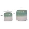 GDFStudio Briar Modern Patio 2 Piece Gradient Ceramic Flowerpot - 3 of 4