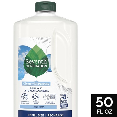 Seventh Generation Free & Clear Liquid Dish Soap - 50 Fl Oz : Target