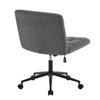 Ridstar Adjustable Height Armless Office Chair with Wheels For Living Room & Office-Dark Grey - 3 of 4