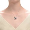 Two-Tone necklace with pink cubic zirconia heart pendant - Elegant and stylish jewelry for every occasion - 2 of 4