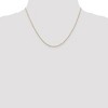 Black Bow Jewelry 0.7mm, 14k Yellow Gold, Ropa Chain Necklace - 2 of 4