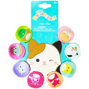 Squishmallows Butterfly mini Hair Claw Clips 8pcs - Squishmallows Hair Accessories Multi-Color Claw Clips for Girls - 1 of 4