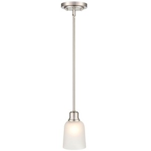 Millennium Lighting Amberle 1 - Light Pendant in  Brushed Nickel - 1 of 1