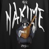 Demon Slayer Nakime With Kanji Text Women’s Black Cropped Tee - 2 of 4