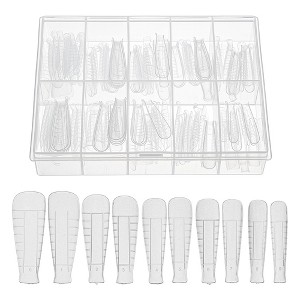 Unique Bargains Scale Faux Crystal Extension Fake Nails 120 Pcs - 1 of 4