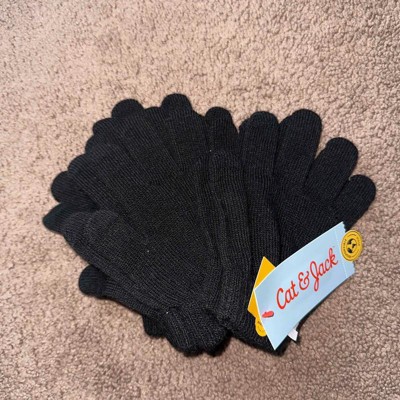 Kids\' 3pk Knit - : Size Jack™ All Cat One Target Black Fits Gloves 