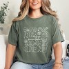 Cozy Season Coquette Icons - Womens Garment Dyed Tee - 3 of 3