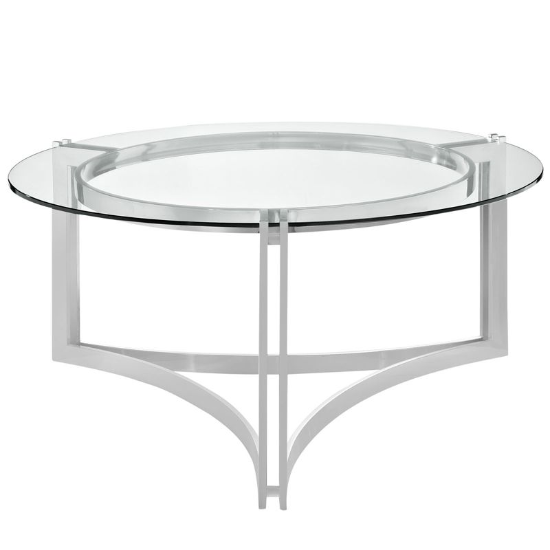 Signet Stainless Steel Coffee Table Silver - Modway, 4 of 6