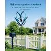 Cyan Oasis Yard Garden Wind Spinners - Large Outdoor Wind Spinners with Metal Stake Multi (24" W x 82" H) - 2 of 4