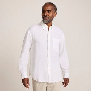 Lands' End Men's Relaxed Linen Shirt - 1 of 4
