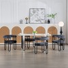 Dolonm Modern Gray Chenille Upholstered Dining Chairs, Set of 2 ¨C Round Back Accent Chairs with Metal Legs for Kitchen, Living Room - 4 of 4
