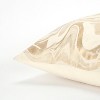 20"x20" Oversize Abstract Square Throw Pillow Gold - Rizzy Home: Modern Canvas, Indoor Decorative Cushion with Zipper - 3 of 4