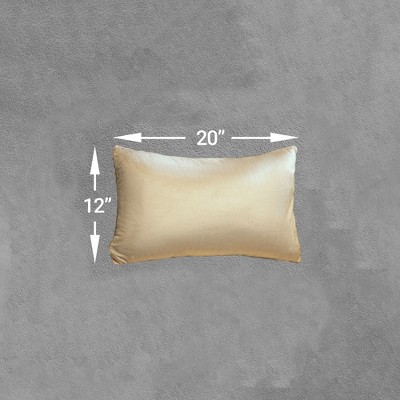 Taupe Velour Decorative Throw Pillows with Inserts, Set of 2