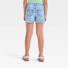 Girls' Mid-Rise Cutoff Jean Shorts - Cat & Jack™ - 2 of 3