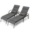 Crestlive Products Patio Chaise Lounge Chair Outdoor with Cushion & Pillow Adjustable 5 Position Pool Recliner - 2 of 4
