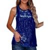 Zeagoo Women's Sleeveless Sparkle Shimmer Camisole Vest Glitter Sequin Tank Tops - 2 of 4