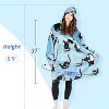 Tirrinia Women Printed Oversized Fleece Wearable Blanket Hoodie Sweatshirt Soft Cozy Gift Wife Woman - 4 of 4