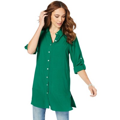 Roaman's Women's Plus Size Kelli Big Shirt