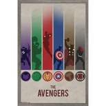 Trends International Marvel Comics - Avengers - Minimalist Logo Framed Wall Poster Prints