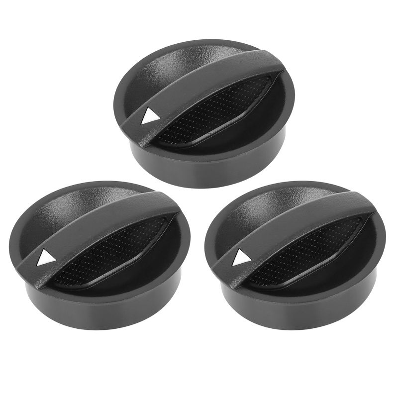 Unique Bargains AC Air Conditioner Climate Control Switch Knobs for Toyota Tacoma 2005-2011 Black 3Pcs, 1 of 6