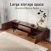 LOVSON Mid-Century Modern TV Stand, 70.9” Walnut Entertainment Center with Storage Drawers, Living Room Bedroom Media Console - 4 of 4