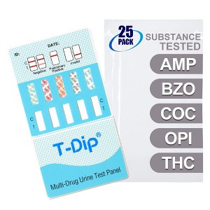 Mintegrity [25pk] 5 Panel Urine Drug Test Card for Home | High Sensitivity Substance Screening Home Detection Urine Dip Card | MT-WDOA-754 - 1 of 4