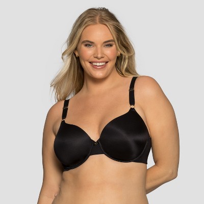 Vanity Fair Womens Beauty Back Full Coverage Underwire Smoothing Bra 75345  - Midnight Black - 36d : Target
