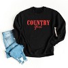 Country Girl Puff Print -  Womens Graphic Sweatshirt - 2 of 4