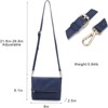 FATMOON Women's Crossbody Bag with Detachable Shoulder Strap - Multi-Functional Vegan PU Leather Purse for Daily Use, Travel, and Gifts - 3 of 4