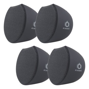OC Acoustic Newport Plug-in Outlet Speaker with Bluetooth 5.1 and Built-in USB Type-A Charging Port - Set of 4 (Charcoal/Black) - 1 of 4