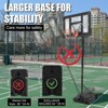 Outdoor Basketball Hoop, 4.43-10ft Adjustable, Portable Basketball Hoops & Goals for Adults in Backyard, with Enlarged Base and PC Backboard - 4 of 4