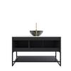 NicBex 30/48" Bathroom Vanity with Top Ceramic Sinkbowl,Chic Striped Bathroom Cabinet with 2 Doors,No Faucet/Mirror Included - 4 of 4