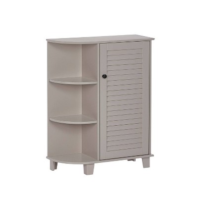 Ellsworth Floor Cabinet with Side Shelves Taupe - RiverRidge Home
