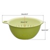 Unique Bargains Kitchen Strainer Colander Bowl Set Medium Double Layer Drain washing Basket for Fruits - 2 of 3