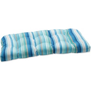 Outdoor/Indoor Wicker Loveseat Cushion Dina - Pillow Perfect - 1 of 4