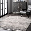 Nuloom Lira Solid 4x6 Indoor Area Rug for Living Room Bedroom Dining Room Kitchen, Grey/Ivory - 2 of 4