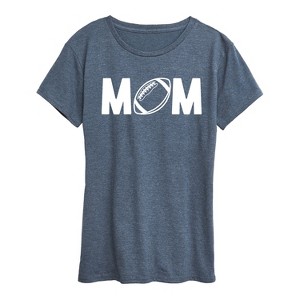 Women's - Instant Message - Mom Football Short Sleeve Graphic T-Shirt - 1 of 4