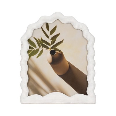 Boho Picture Frame with Design - Resin & Glass - Modern Decorative Photo Frame for Home, Office, Bedroom, Living Room