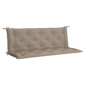 vidaXL Garden Bench Cushion Taupe 59.1"x(19.7"+19.7")x2.8" Oxford Fabric - 1 of 4